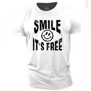Smile It's Free Cotton T-Shirt Size M